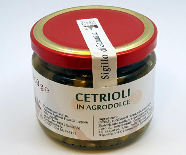 Cetrioli in agrodolce
